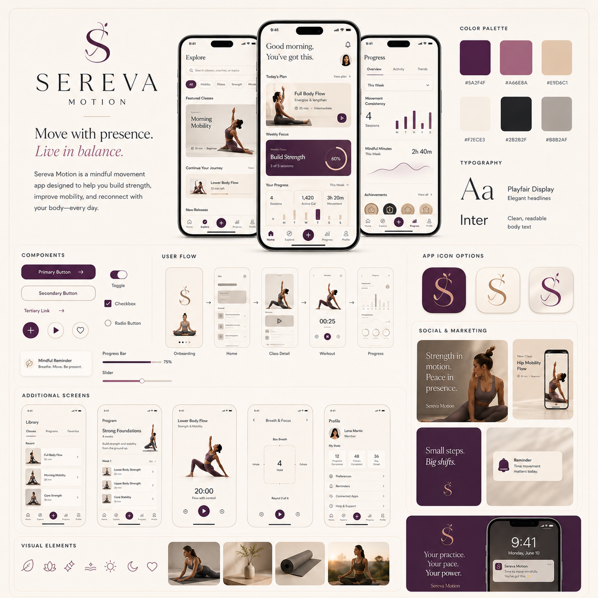 UI/UX Design — App Screens